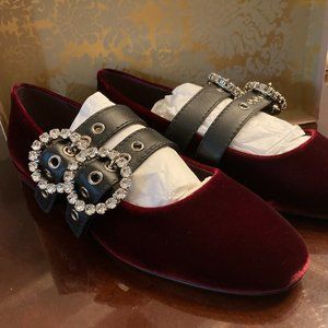 Miu Miu boudeaux ballet flats in size 38